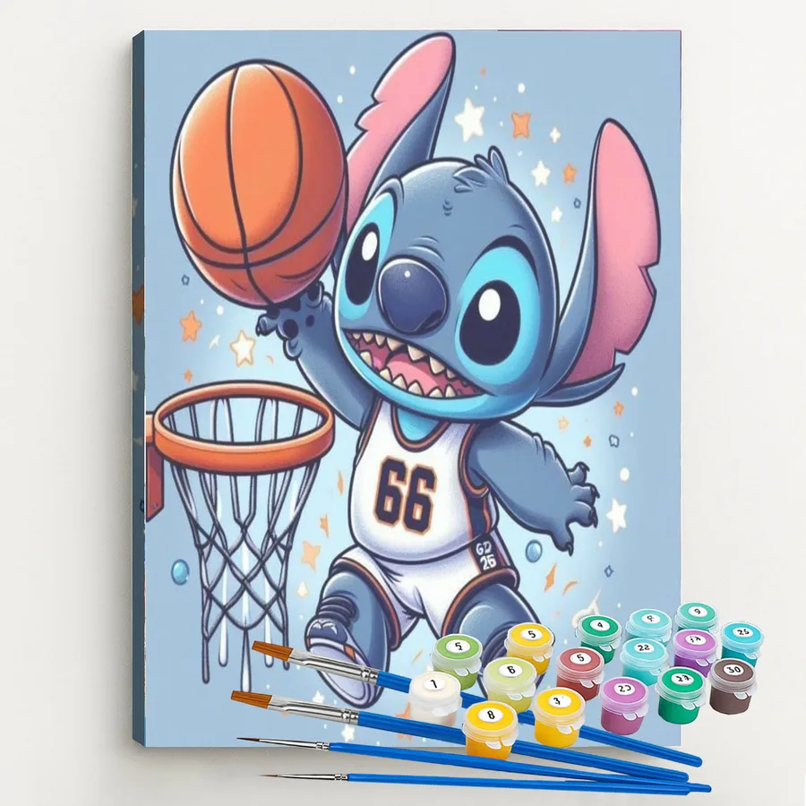 Stitch Jogando Basquete