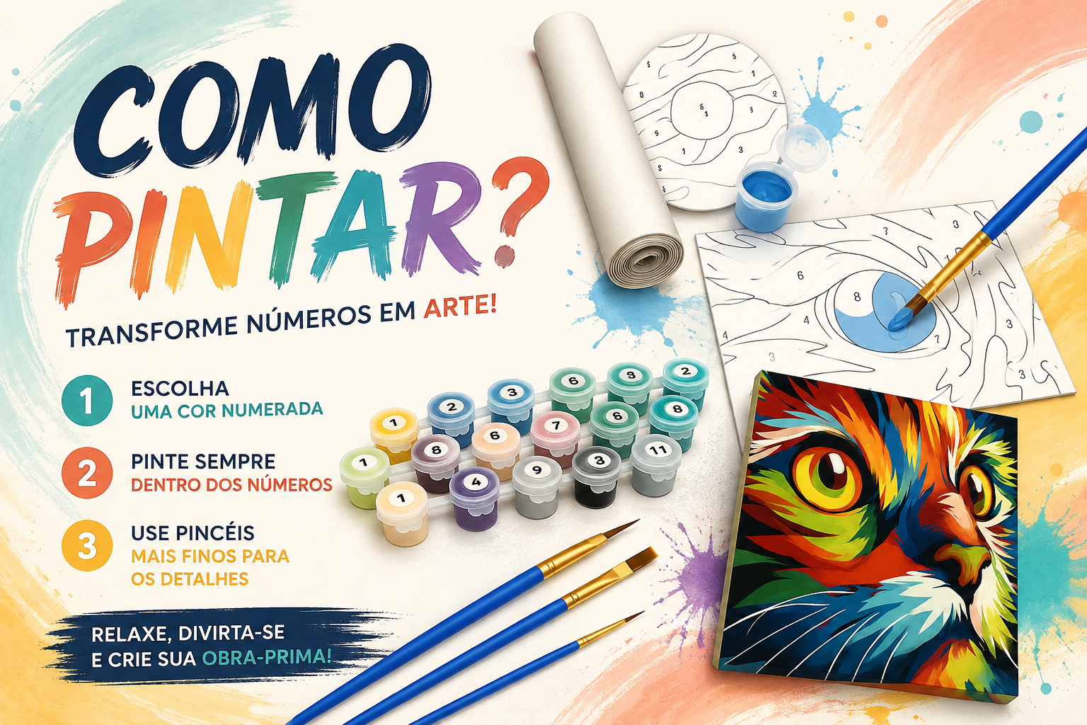 Descubra como pintar por números